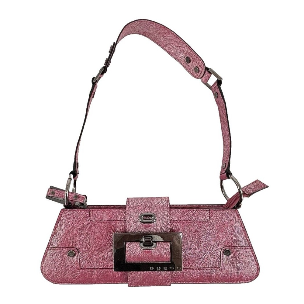 Guess Vintage Y2K Shoulder Bag Metallic Pink 2000 Mint/New